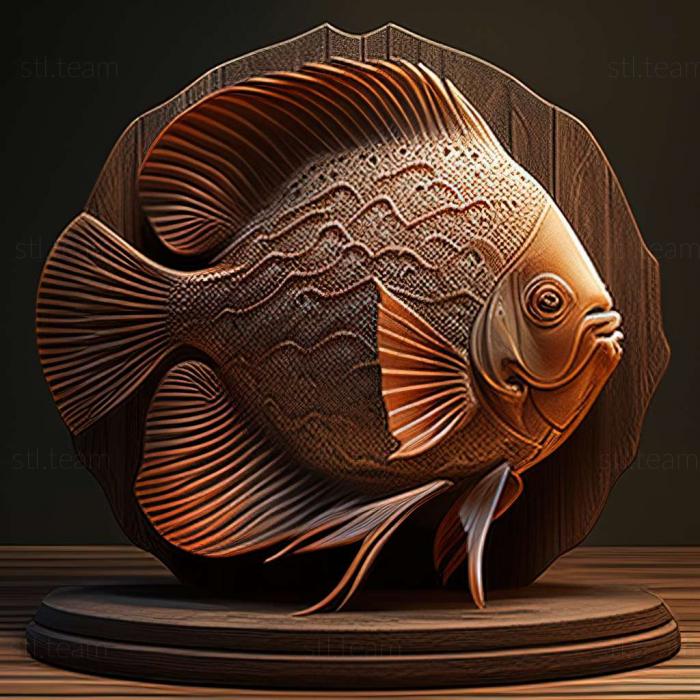 3D model Discus fish (STL)